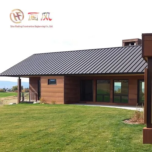 Постійний фальцевий металевий дах ганку